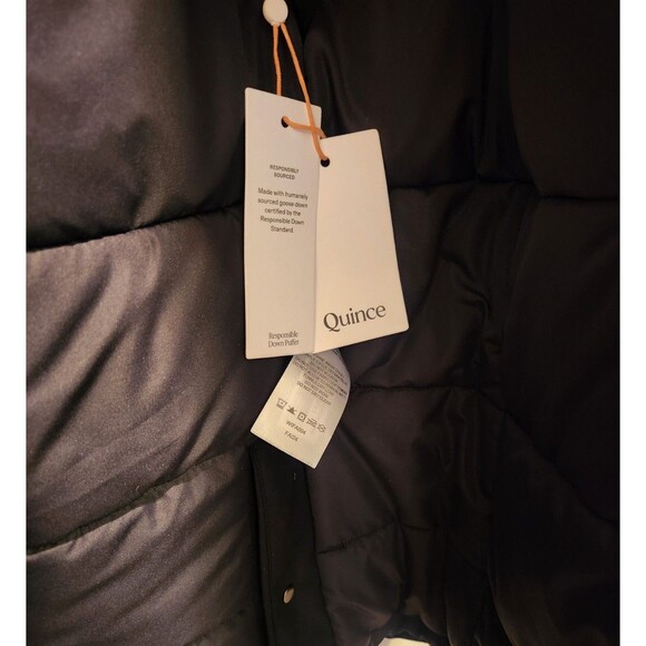 *NWT* QUINCE Women's Responsible Down Hooded Long Parka-Black-$1k+ Retail-Size S - Picture 15 of 16